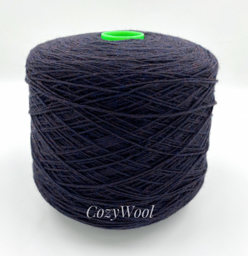 Пряжа 100%Merino, Zenga Baruffa,  меринос, цвет черничный